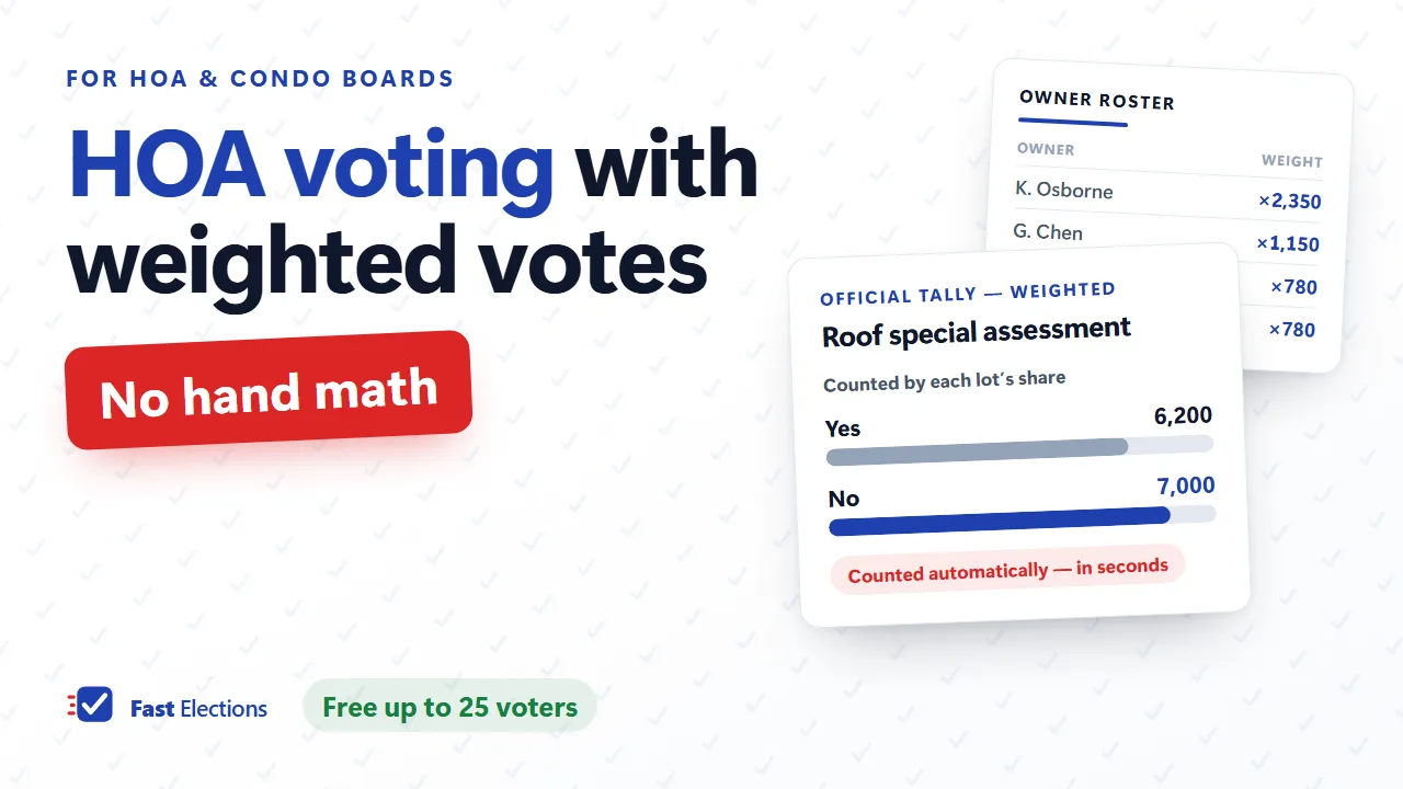 HOA Online Voting with Weighted Votes — video thumbnail